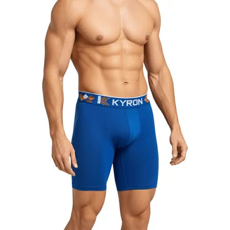 Kit 10 Cueca Box Boxer Ciclista Long Leg Kyron Microfibra