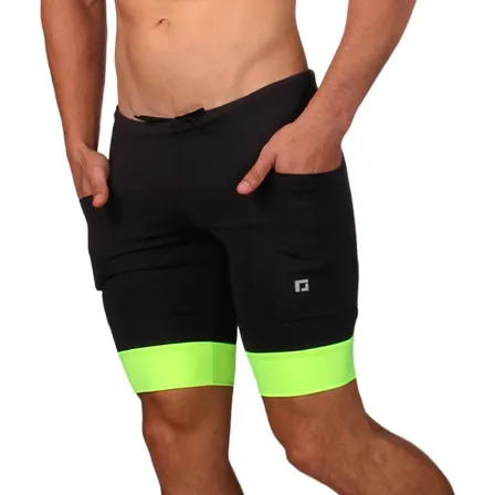 Shorts Compressão De Corrida Masculino C/ Bolsos Promoção