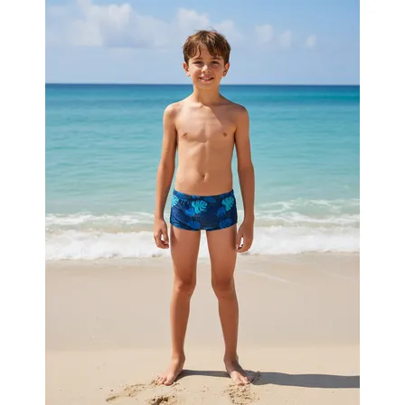 Sunga Boxer Menino Praia Piscina Proteção Uv50+ 1 Ao 16