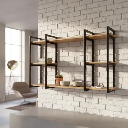 Prateleira Industrial Organizadora Para Escritorio Sala 1,20