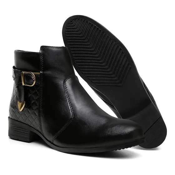 Coturno Bota Feminina Inverno Cano Curto Original Promoção