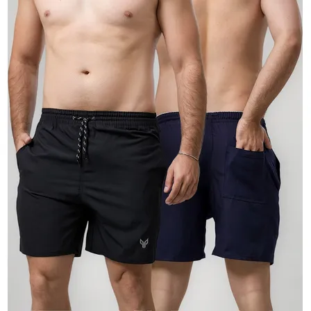 Kit 2 Bermuda Short Tactel Academia Corrida Praia Masculino