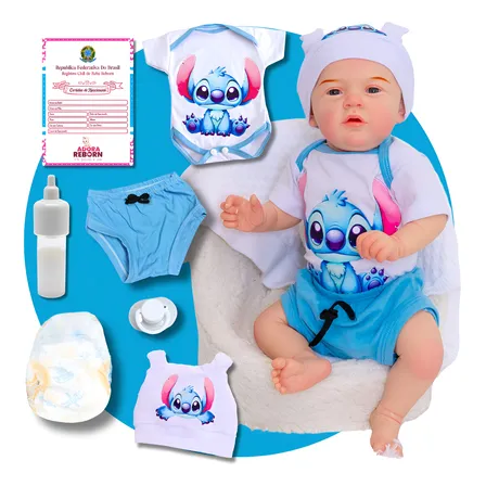 Bebê Reborn Menino Boneco Original Realista De Silicone