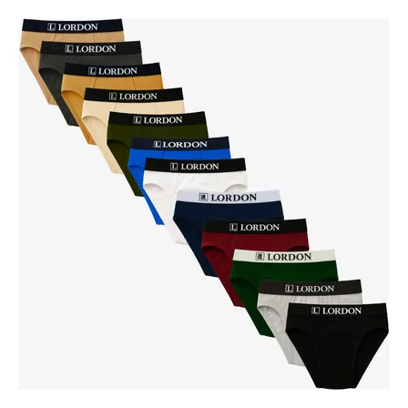 Kit 12 Cuecas Slip Adulto Algodão Tamanho P Ao Plus Size