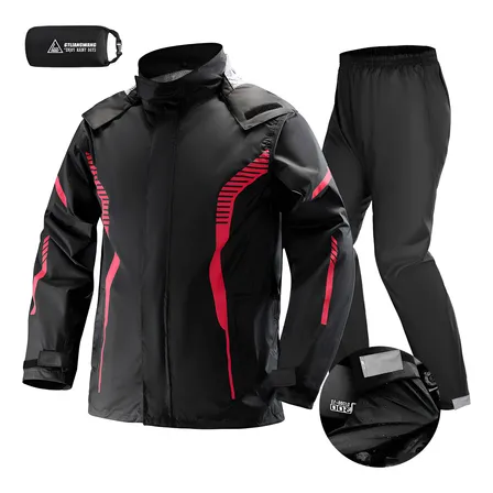 Conjunto De Chuva Motoqueiro Em Nylon Impermeável