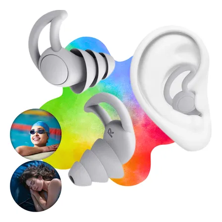 Tampão De Ouvido Protetor Auricular Dormir Natação Antiruído