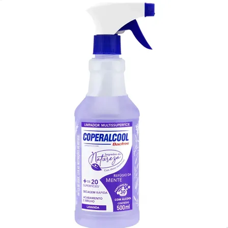 Limpador Multisuperficie 500ml Bacfree Perfumado Seca Rapido