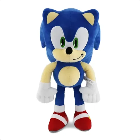 Boneco Pelúcia Sonic, Shadow, Tails Grande 50cm Antialérgico