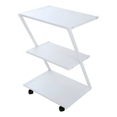 Carrinho Mesa Auxiliar Em Z Metal 3 Prateleiras