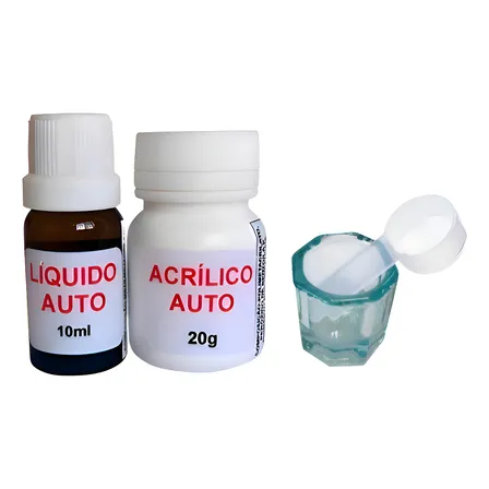 Resina Acrílica Autopolimerizável 20g + 10ml Para Consertos