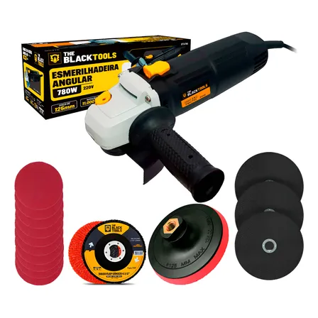 Kit Lixadeira Esmerilhadeira Profissional 4.1/2 + Acessórios