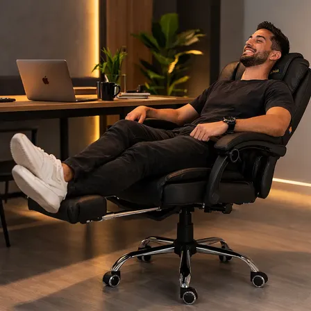 Cadeira De Escritório Ergonomica Giratoria Presidente Estudo