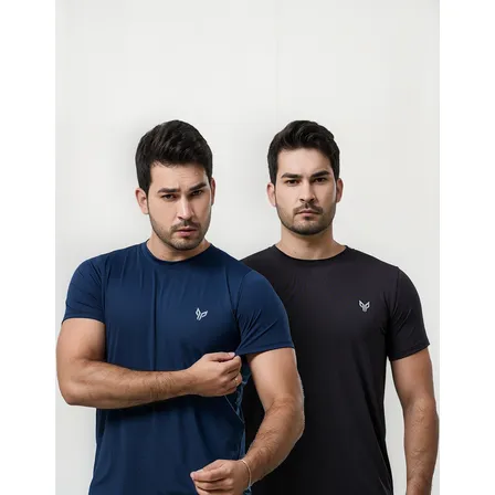 Kit 2 Camisa Camiseta Dry Fit Uvb Térmica Masculina Academia