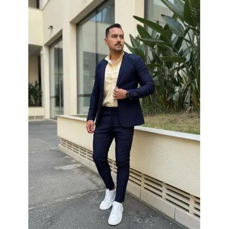 Terno Slim Fit Italiano Masculino Lá Mira - Bengaline