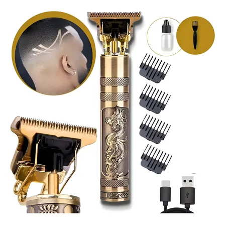 Máquina De Cortar Cabelo Rezzet Barbeador Elétrico Sem Fio