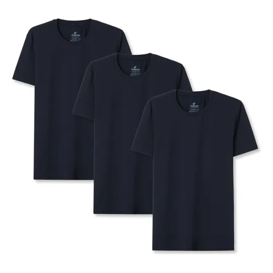 Kit 3 Camisetas T-shirt Sportee Masculino - Preta