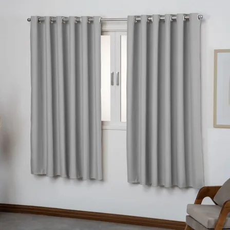 Cortina Blecaute Curta Para Sala 4,00 X 1,80 Em Tecido Luxo
