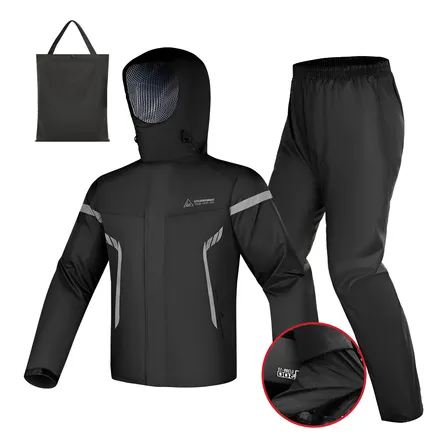 Kit Capa De Chuva Roupa Conjunto Para Motoqueiro Reforçada