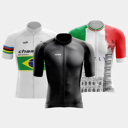 Camisa Ciclismo Masculina Premium Slim Ziper Total Pedal Mtb