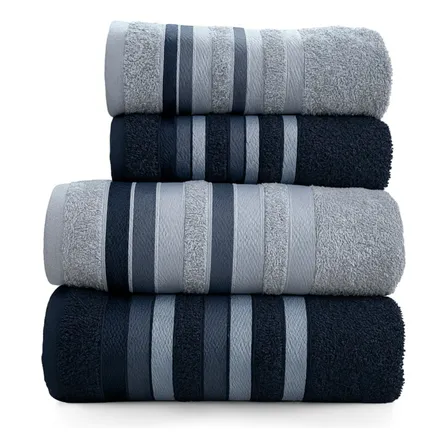 Jogo Toalhas Banho Grossas Macias Algodão 4pç Absorventes