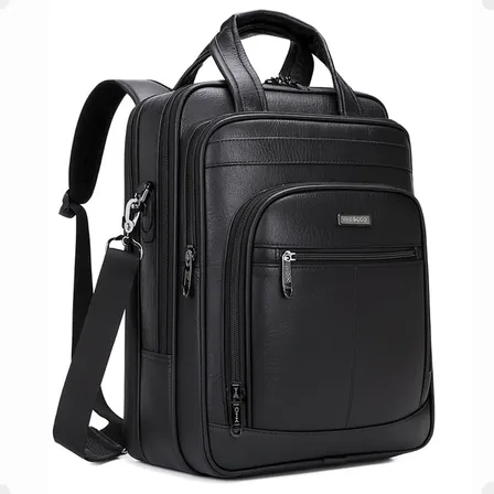 Mochila Notebook 15.6 Couro Masculina Executiva Alça Ombro
