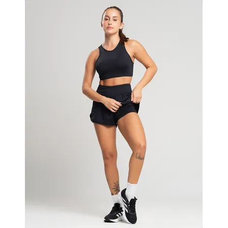 Conjunto Fitness Top Short Roupa Academia Feminino Treino