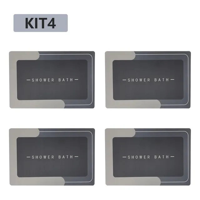 Kit4 Tapetes Para Banheiro Tapete Mágico Ultra Para Absorçã