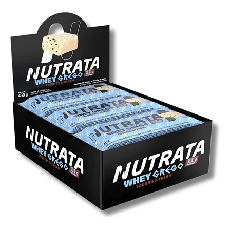 Caixa 12un Barra De Proteína Nutrata - Grego Bar 40g