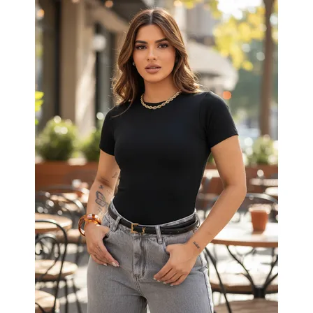 Blusinha Feminina Basica Suplex Premium Forro Duplo