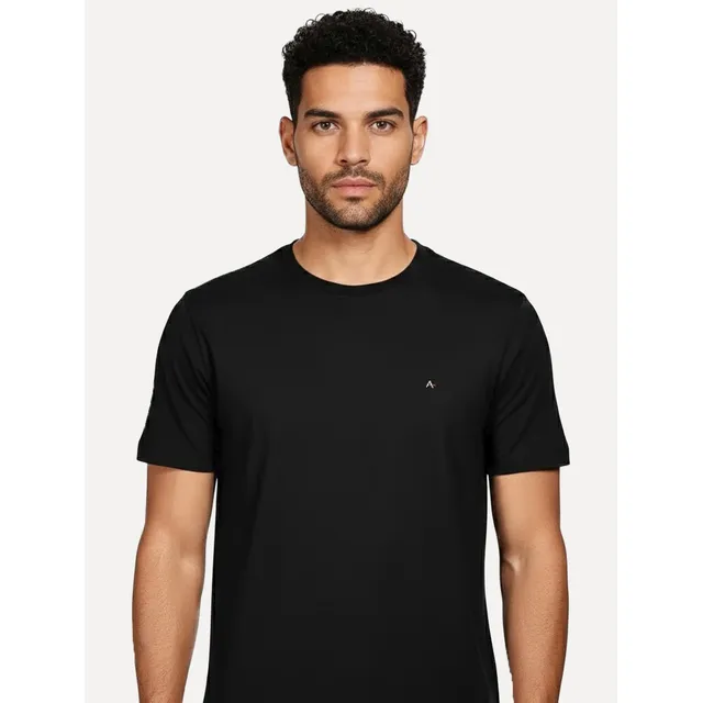 Camiseta Aramis Crewneck Basic Lisa Preta