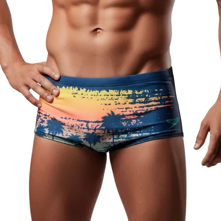Sunga Masculina Speedo Uv 50+ Verão Praia Natação Ajustável