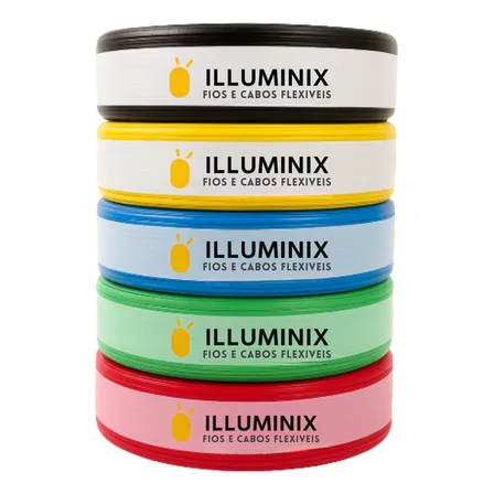 Cabo Flexivel 1,5mm Rolo Com 100 Metros 750v Unipolar