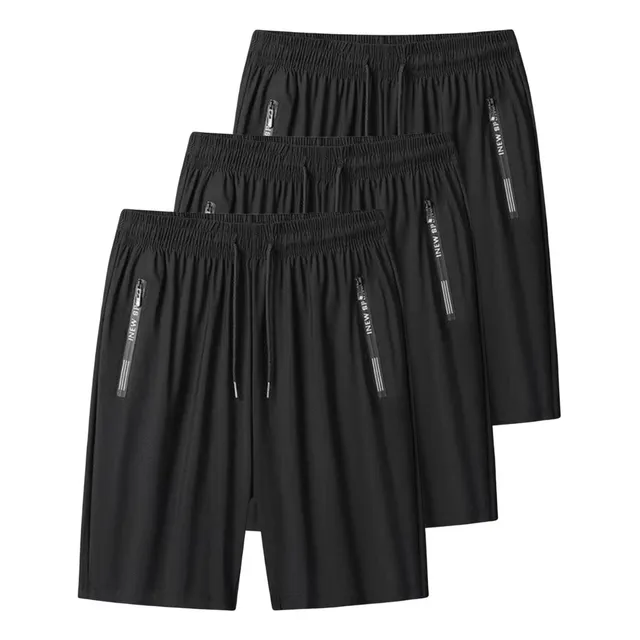 Kit 3 Shorts Masculina Tactel Praia Academia Secagem Rapida