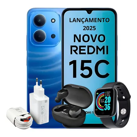 Xiaomi Redmi 15c 256gb 16gb Ram Dual Sim - Capa+fone Brinde