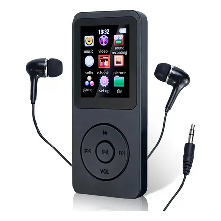 Leitor De Mp3 E Mp4 Player Bluetooth Rádio Fm Type-c 1,77''