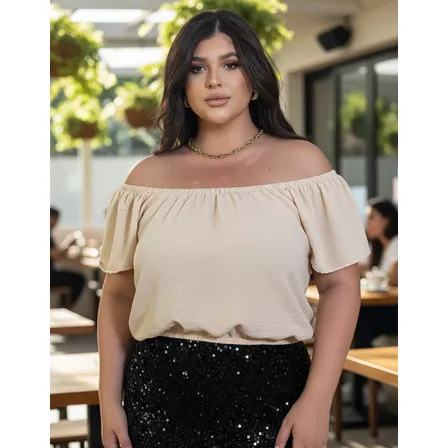 Blusinha Plus Feminina Conforto Ciganinha Soltinha Cropped