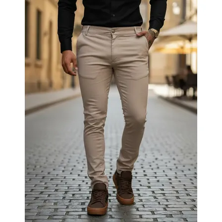 Calça Masculina Alfaiataria Social Com Lycra Premium Voker