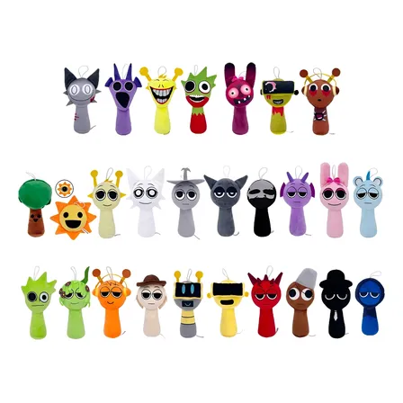 Pelúcia Sprunki Incredibox Tds Personagem Jogo Musical 30 Cm