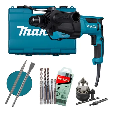 Martelete Combinado Sds Plus 800w Hr2670 Makita C/ Kit