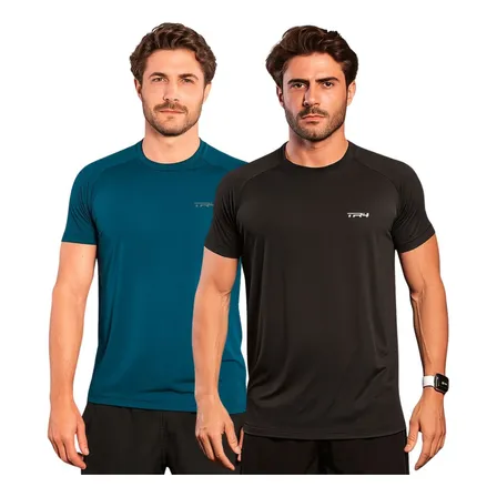 Kit 2 Camisa Camiseta Masculina Academia Corrida Uv Raglan