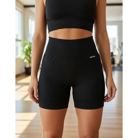 Short Feminino Academia Sem Costura Bermuda Fitness Selene