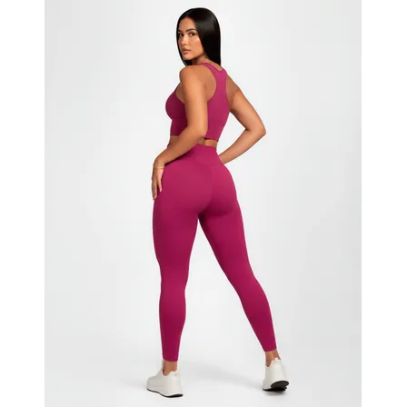 Conjunto Academia Feminino Top E Legging Zero Transparência