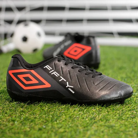 Chuteira Umbro Fifty Vi League Hg Preto Masculino Adulto