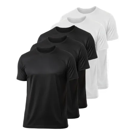 Kit 5 Camisetas Básicas Dry Academia Treino Masculina