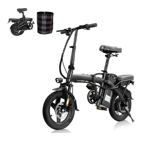 Bicicleta Elétrica Dobrável Vel 25km Zurbe W8 400w