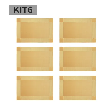 Kit6 Jogo Americano Oferta Roupa De Mesa E Sousplats Fácil