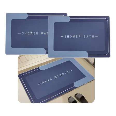 Kit2 Tapete Banheiro Antiderrapante Absorvente Magico 40x60