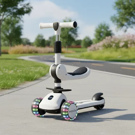 Patinete Infantil 3 Rodas Com Luz Led Menino Menina 40 Kg