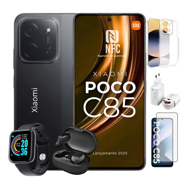 Celular Xiaomi Poco C85 256gb 8gb Ram Global + Kit Completo