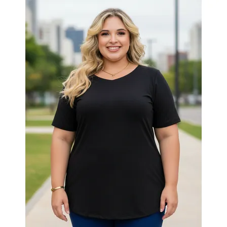 Camiseta Tapa Bumbum Plus Size Feminina G2, G3, G4, G5, G6.